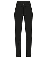 The Basic Legging - Black - Uprise Hot Yoga - Back - Printed - White