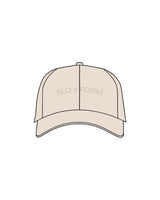 The Dad Hat - Stone - Slo x Form - Center Crown Arc - Embroidered - Tone on Tone