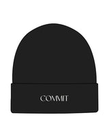 The Beanie - Black - Commit Fitness - Center - White