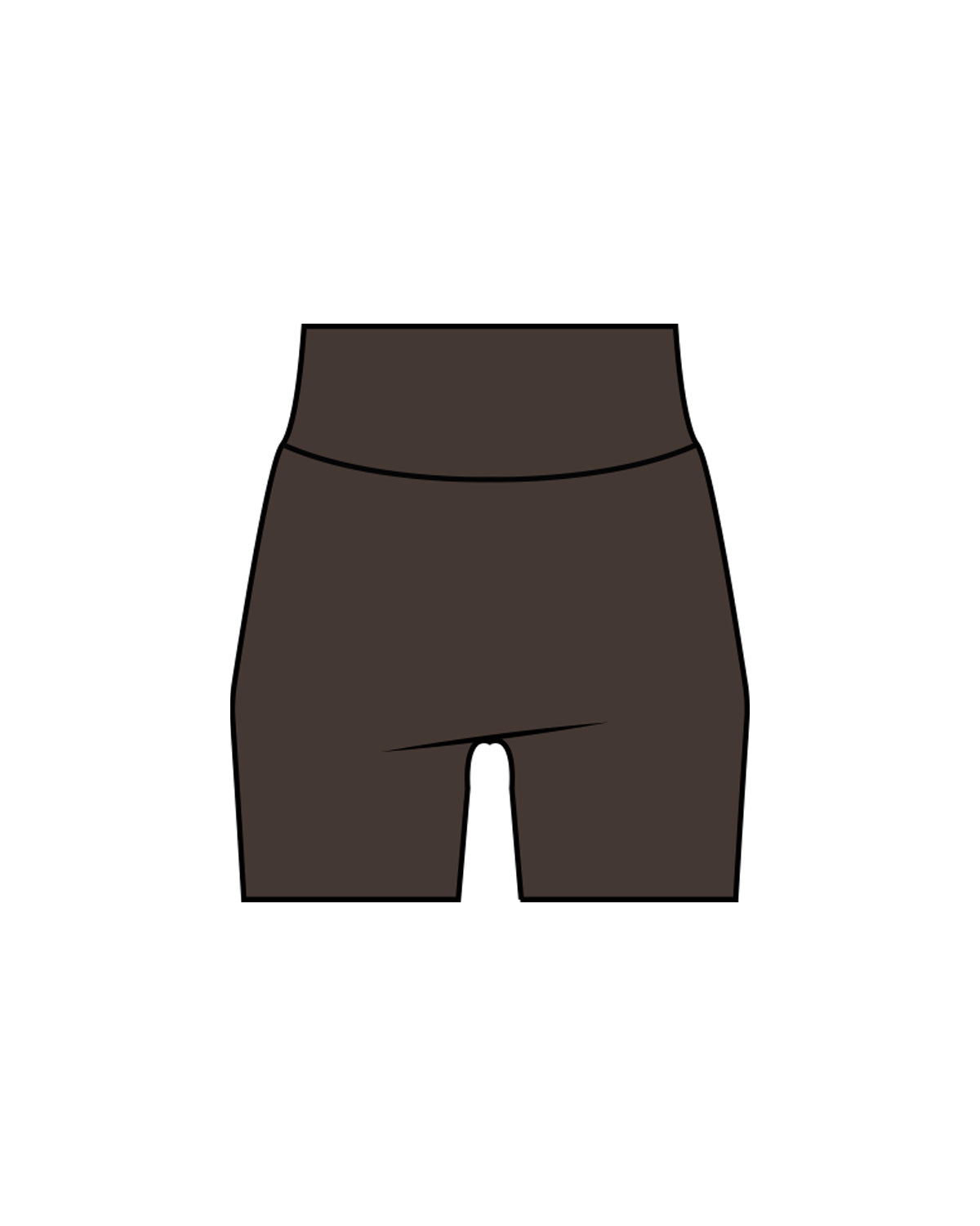 The Basic Short - Cafe - CB Fit - Back Center - White