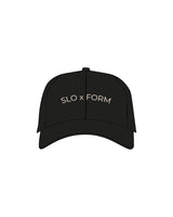 The Dad Hat - Black - Slo x Form - Center Crown Arc - Embroidered - Stone