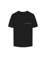 The Mens Tee - Black - Sugaring Place - Right Sleeve & Left Chest - Light Brown