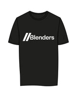 The Womens Tee - Black - Blenders - Center Chest & Back Neckline - Printed - White