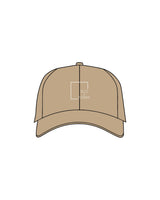 The Dad Hat - Khaki - Slo x Form - Center Crown - Embroidered - White