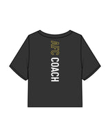 The Heavyweight Crop Tee - Washed Black - Alpha Fit - Center Chest & Back Vertical - Full Color