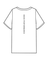The Mens Heavyweight Tee - White - Koch - Center Chest & Center Back Spine - Printed - Black