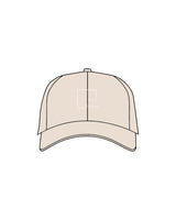 The Dad Hat - Stone - Slo x Form - Center Crown - Embroidered - White