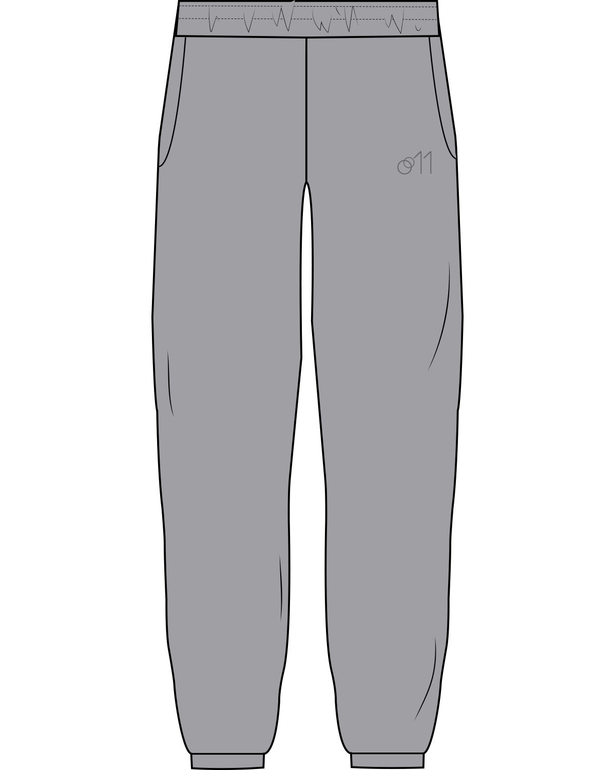 The Womens Sweatpants - Heather - Studio 11 - Left Chest - Embroidered - Tone on Tone