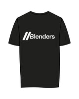 The Womens Tee - Black - Blenders - Left Chest & Center Back - Printed - White