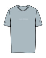 The Womens Tee - Mineral - Lava - Center Chest & Center Back Stacked - White Printed