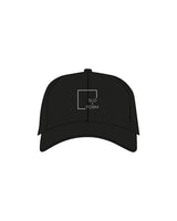 The Dad Hat - Black - Slo x Form - Center Crown - Embroidered - White