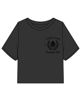 The Heavyweight Crop Tee - Washed Black - Rumble - Left Chest Stacked - Black