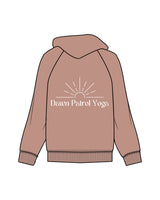 The Womens Hoodie - Clay - Dawn Patrol - Left Chest & Back Center - White
