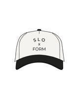 The Canvas Cap - Natural / Black - Slo x Form - Center Crown Stacked - Embroidered - Black