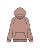 The Womens Hoodie - Clay - Honor Pilates - Left Sleeve - Tone on Tone