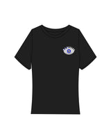 The Baby Tee - Black - Hercules - Left Chest & Back Stacked - Printed - Full Color