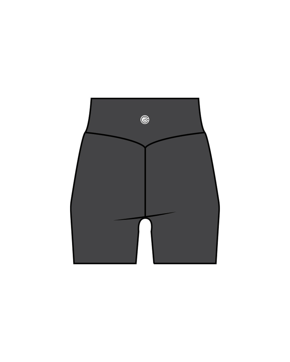 The Basic Short - Pebble - CB Fit - Back Center - White