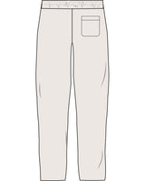 The Straight Leg Sweatpant - Bone - Studio 11 - Left Leg - Embroidered - Tone on Tone