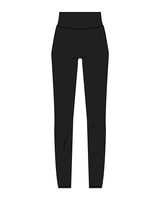The Basic Legging - Black - Alpha Fit - Back Waist - White