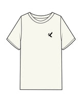 The Mens Heavyweight Tee - Off White - Koch - Left Chest & Center Back Spinal - Printed - Black