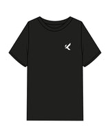 The Mens Heavyweight Tee - Black - Koch - Left Chest & Center Back Spinal - Printed - White