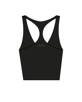The Racer Tank - Black - Lagree House - Center Chest Stacked & Back Center - Instructor - White