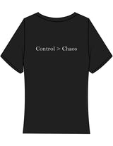 The Baby Tee - Black - Pilates Phoenix - Center Chest Stacked & Center Back - Printed - White