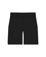 The Womens Jogger Shorts - Black - Studio 11 - Left Leg - Printed - White