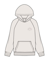 The Womens Hoodie - Bone - Align Pilates - Left Chest - Embroidered - Tone on Tone