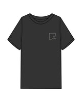 The Mens Heavyweight Tee - Washed Black - Slo x Form - Left Chest - Printed - Washed Bone