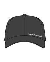 The Dad Hat - Charcoal - Rumble - Left Bottom & Back Center - Flat Stitch White