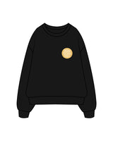 The Mens Crewneck - Black - Dawn Patrol - Left Chest & Back Center - Full Color
