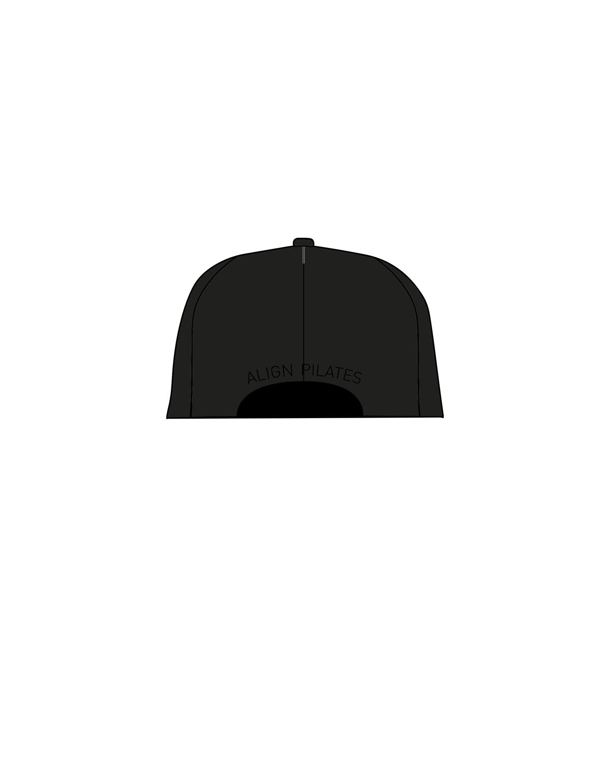 The Dad Hat - Black - Align Pilates - Center Crown & Back Panel - Embroidered - Tone on Tone