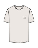 The Mens Tee - Bone - Slo x Form - Left Chest - Printed - Black