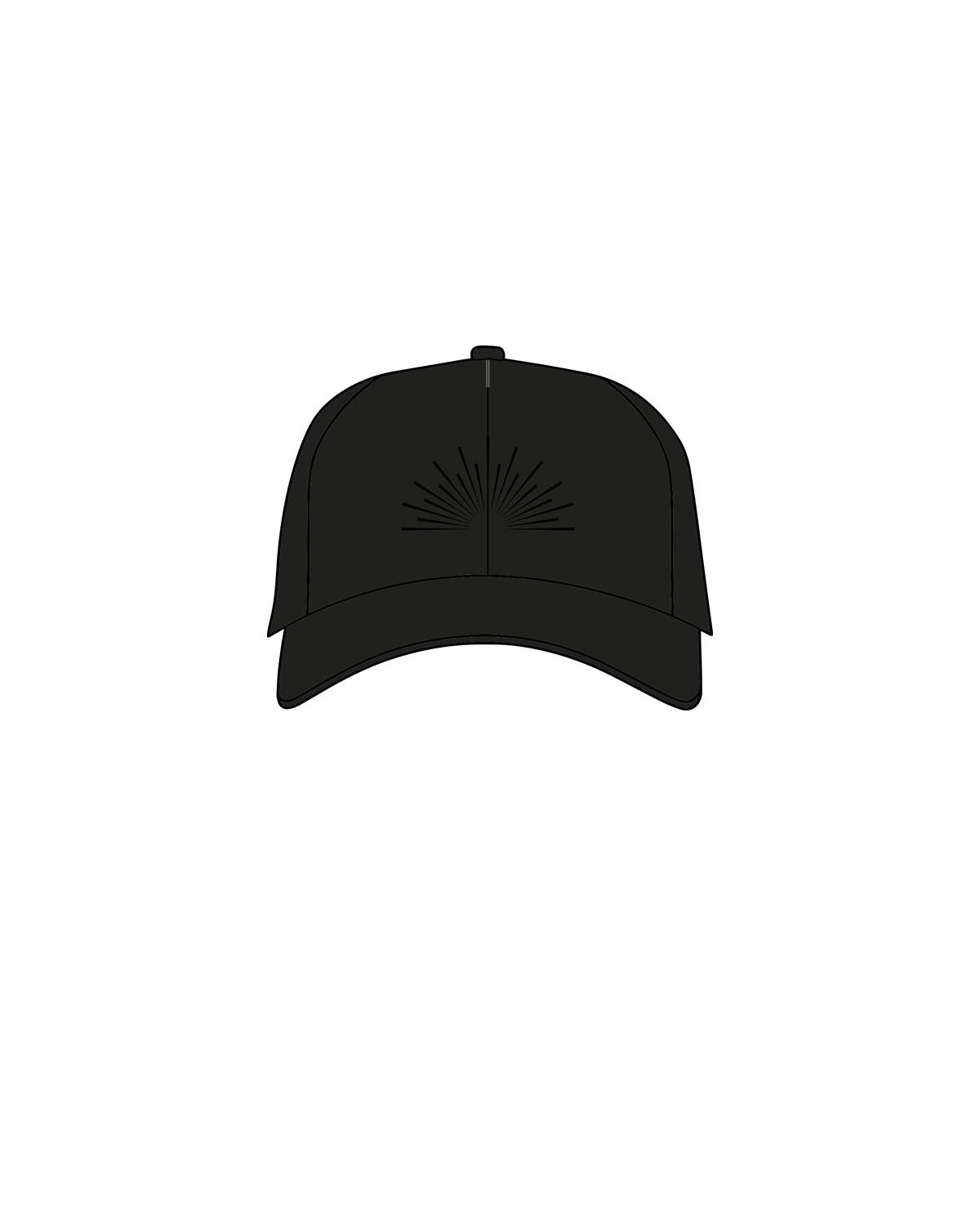 The Dad Hat - Black - Align Pilates - Center Crown & Back Panel - Embroidered - Tone on Tone