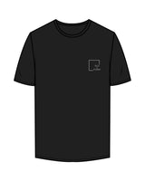 The Mens Tee - Black - Slo x Form - Left Chest - Printed - White