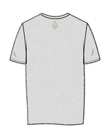 The Womens Tee - Heather - Uprise Hot Yoga- Left Chest Stacked - Back Neckline - Printed - Full Color