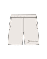 The Mens Sweat Shorts - Bone - Blenders - Left Leg - Printed - Tone on Tone