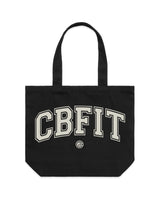 The Tote Bag - Black - CB Fit - Center Stacked - White