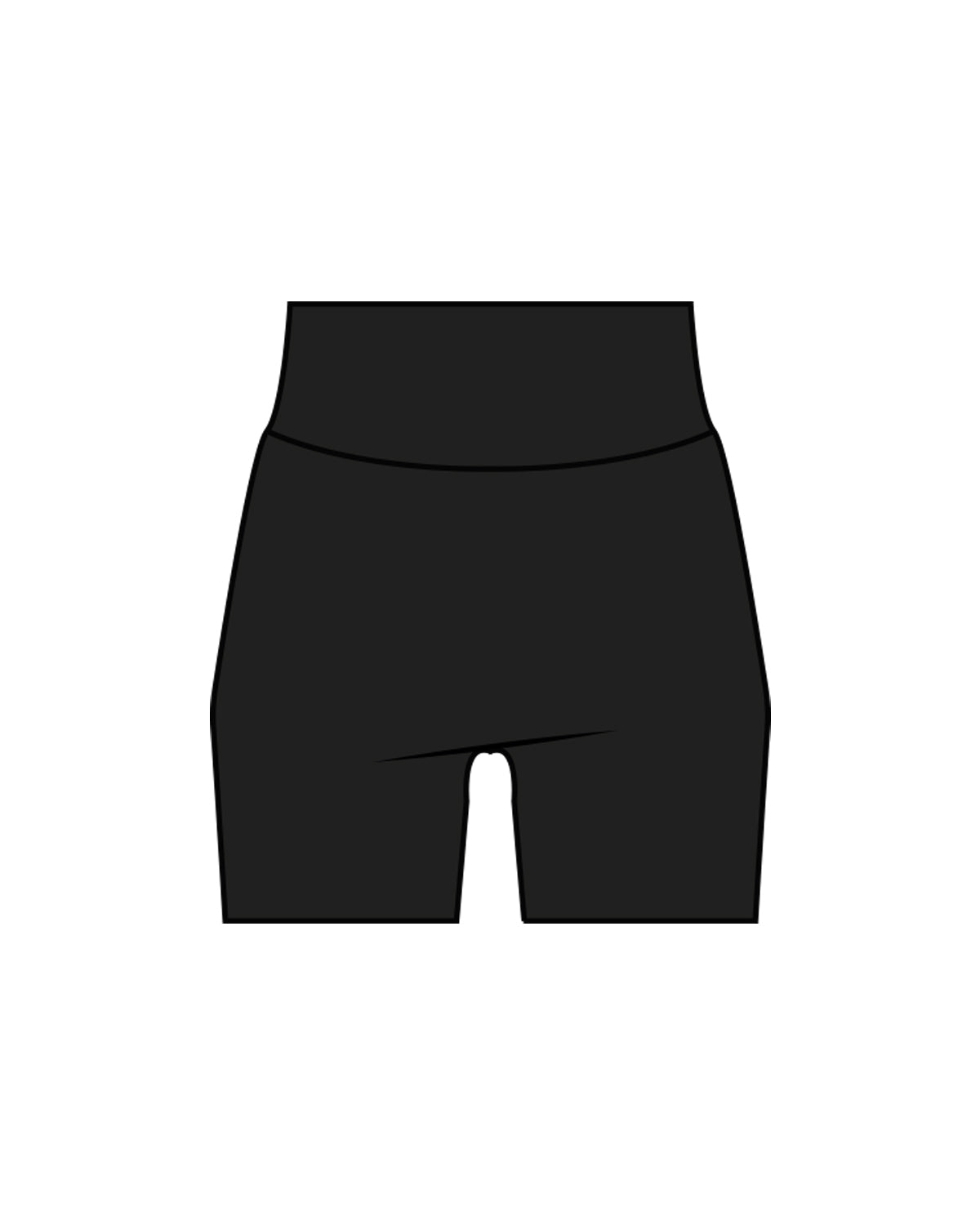 Commit Fitness - Basic Short - Black with White