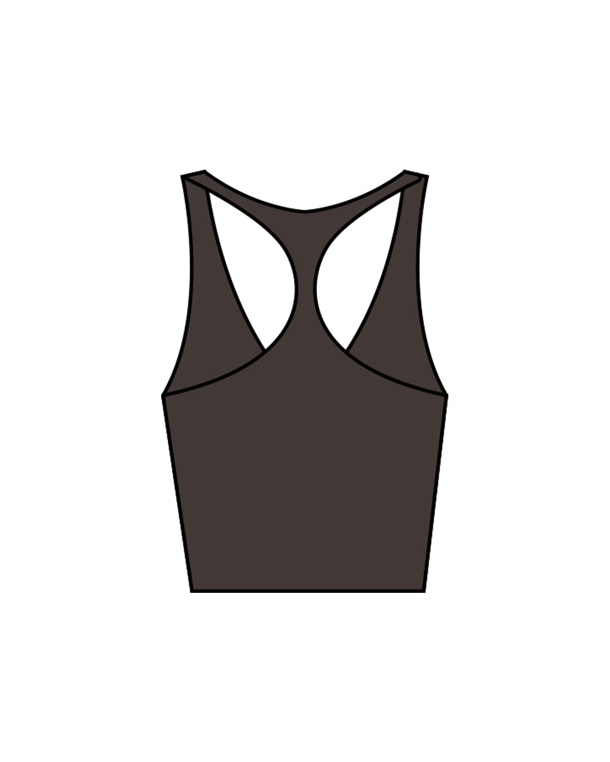 The Racer Tank - Cafe - Slo x Form - Center Chest - "Slo x Form" Logo - Printed - White