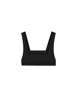 The Box Cut Bra - Black - Slo x Form - Center Chest - "Slo x Form" Logo - Printed - White