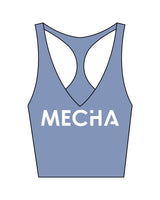 The Racer Tank - Mist - MECHA - Center Chest - White