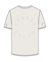 The Mens Tee - Bone - Lagree House - Left Chest & Back Center - Round - Tone on Tone