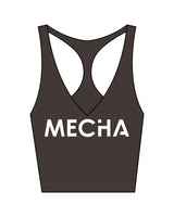 The Racer Tank - Cafe - MECHA - Center Chest - White