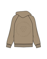 Commit Fitness - Men's Hoodie - Sand with Tone on Tone