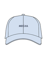The Dad Hat - Light Blue - MECHA - Front Center & Back Center - Dark Blue