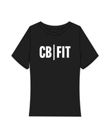 The Baby Tee - Black - CB Fit - Center Chest -  White