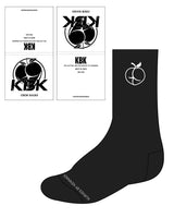 The Crew Sock - Black - KBK - Tip & Top "ICON" - White