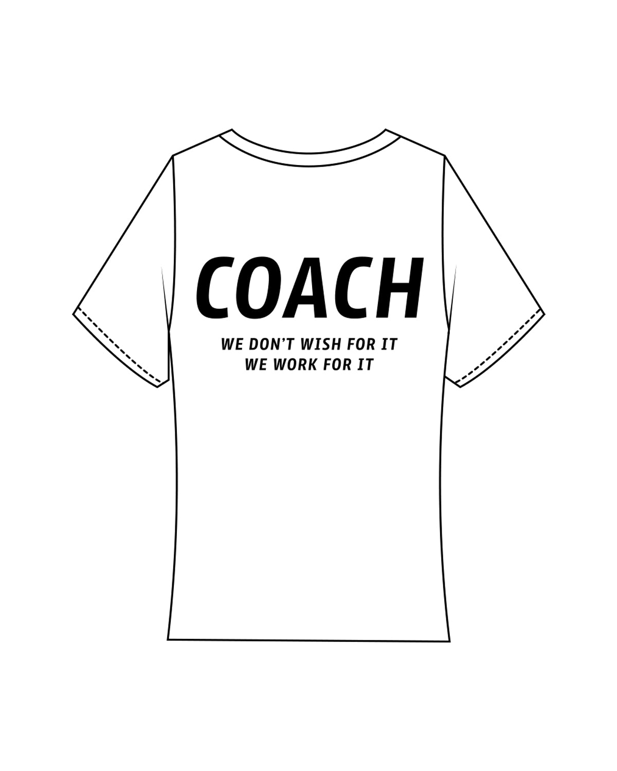 The Baby Tee - White - Hi Power - Center Chest & Coach Back Stacked -Full Color
